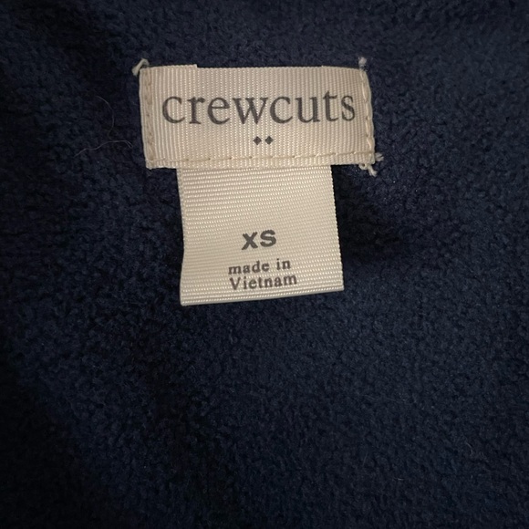 J Crew Crewcuts Long Puffer Coat Jacket Girls Size 5 / XS Navy Blue Hooded Parka - Picture 6 of 11